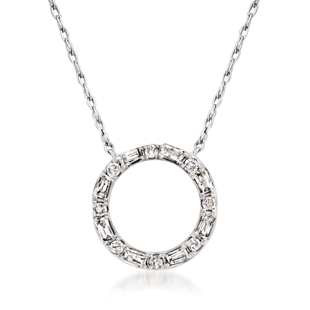 Diamond eternity cheap circle necklace