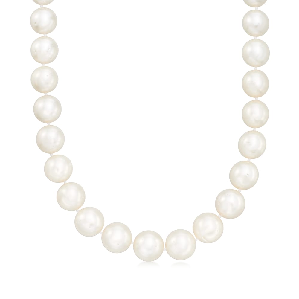 South Sea Gold 15MM Pearl With 36 Carats Of Black Diamonds Necklace – LUX  USA