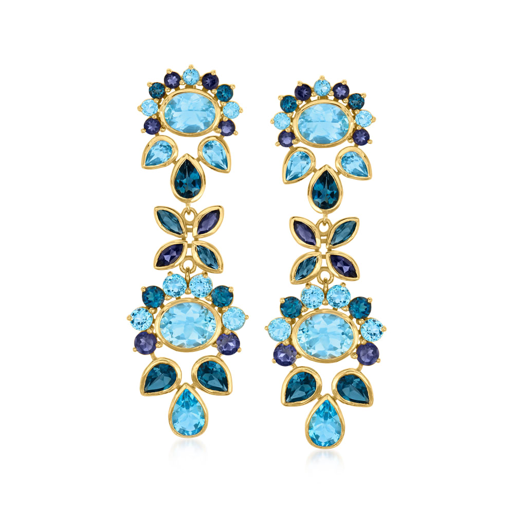 Ross simons shop blue topaz earrings