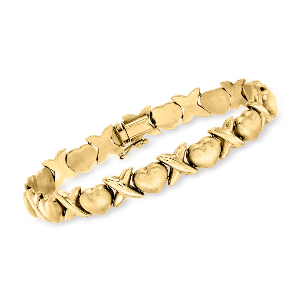 Heart and hot sale x bracelet