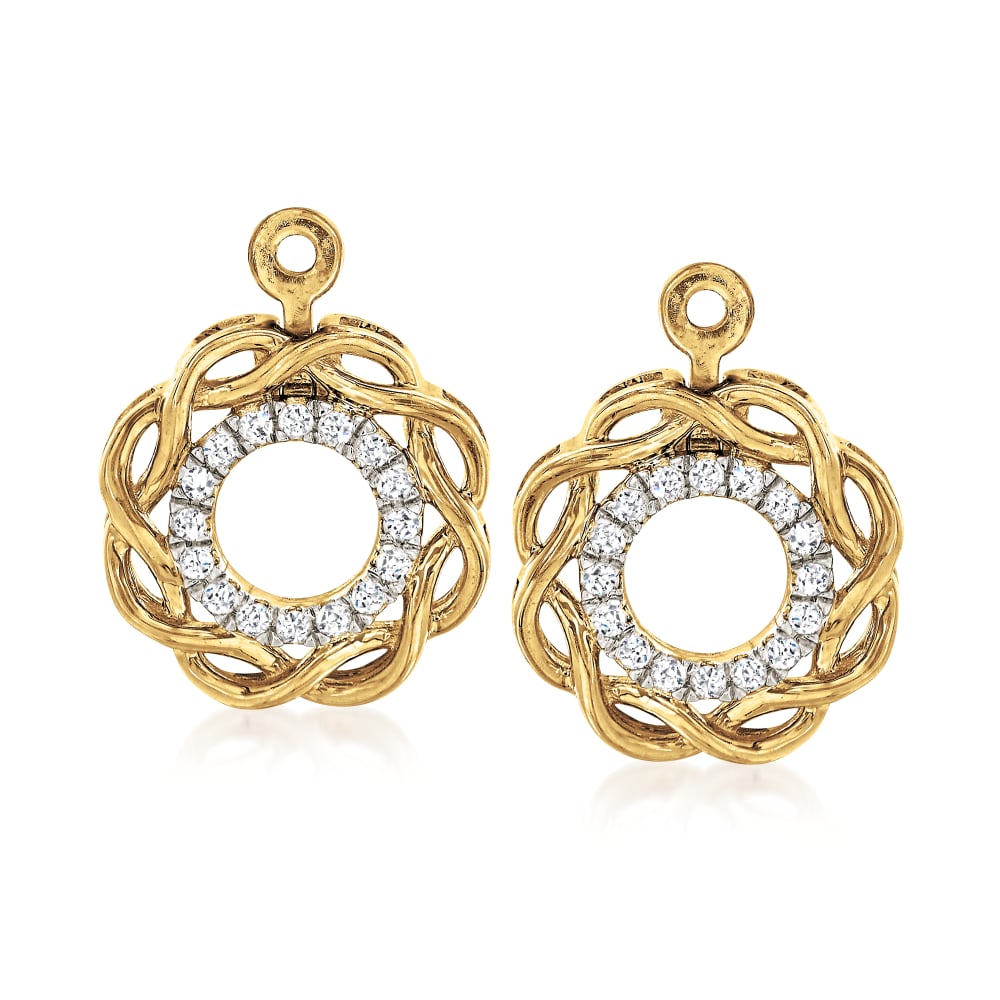 Convertible earring jackets top