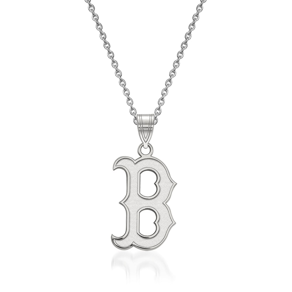 New MLB Boston Red Sox Silver Fan Chain Necklace Foam 689603802022 | eBay
