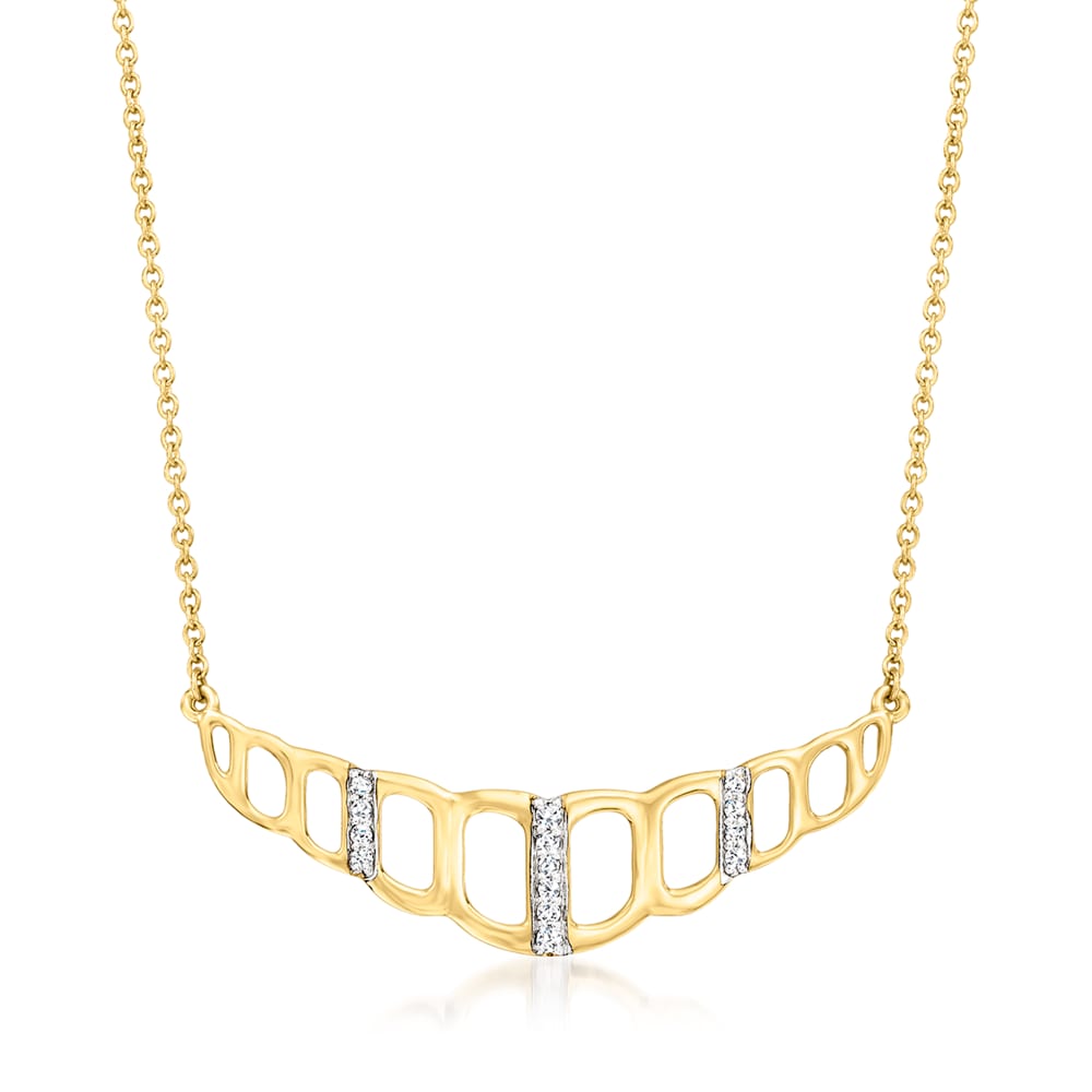 Judith Ripka 18K Yellow Gold Necklace & Earrings Jewelry Set – The