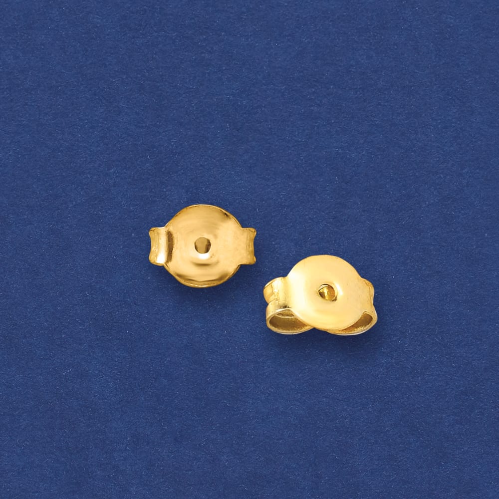 Italian 14kt Yellow Gold Medium 5mm Earring Backings