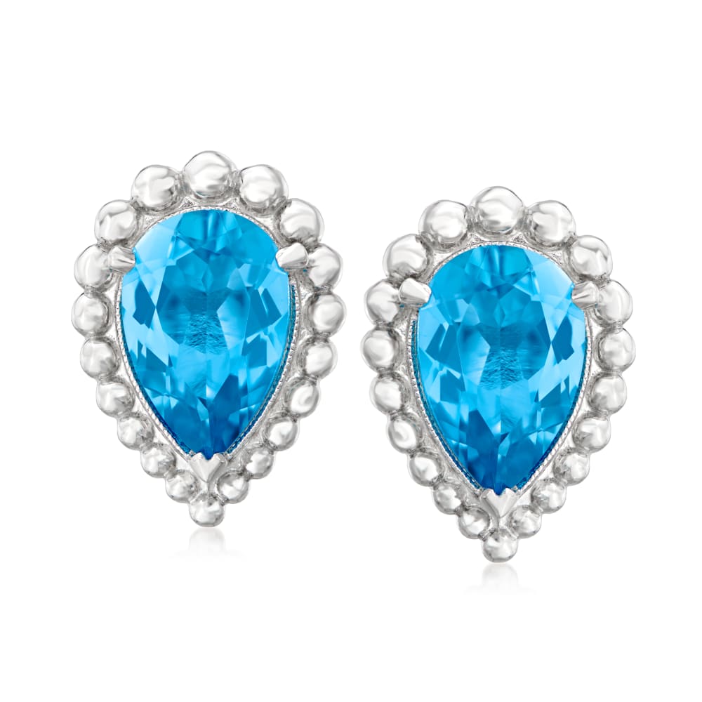 Ross simons discount blue topaz earrings