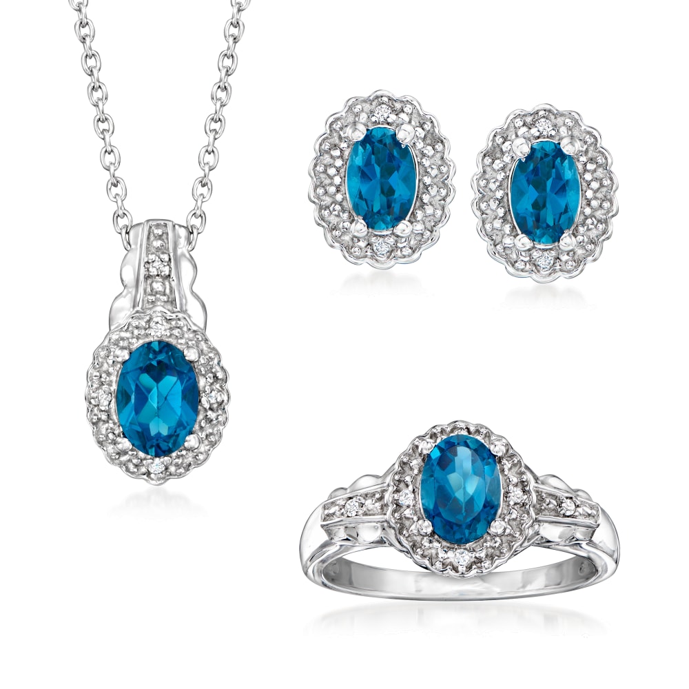 Topaz store jewelry sets