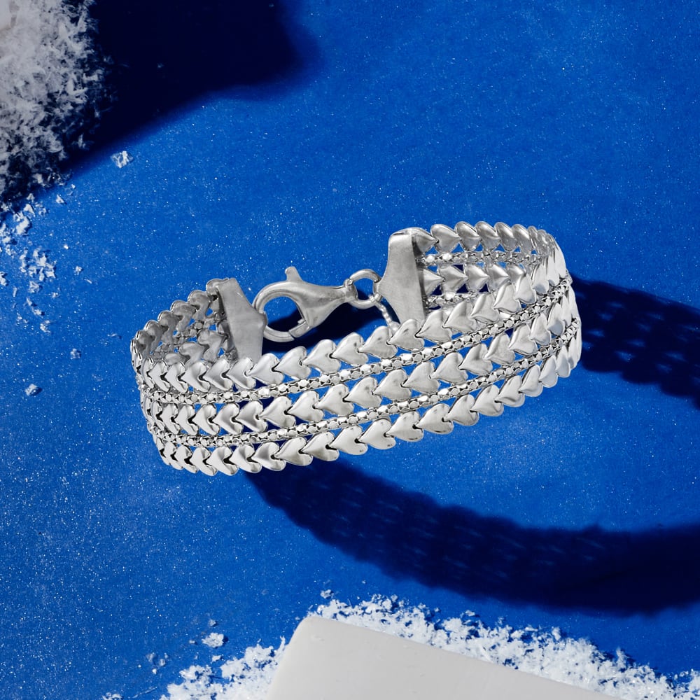 Ross simons heart hot sale bracelet