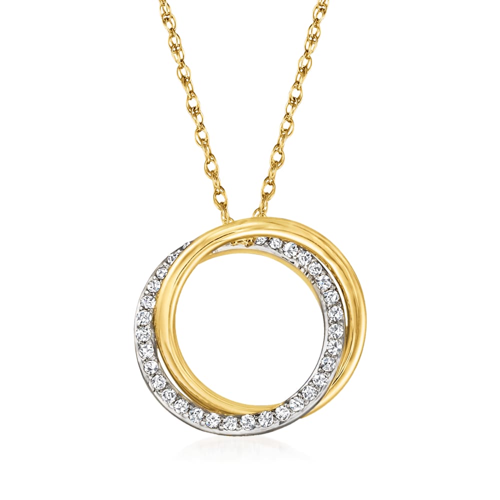 Diamond Circle Necklace – hannahlongjewelry