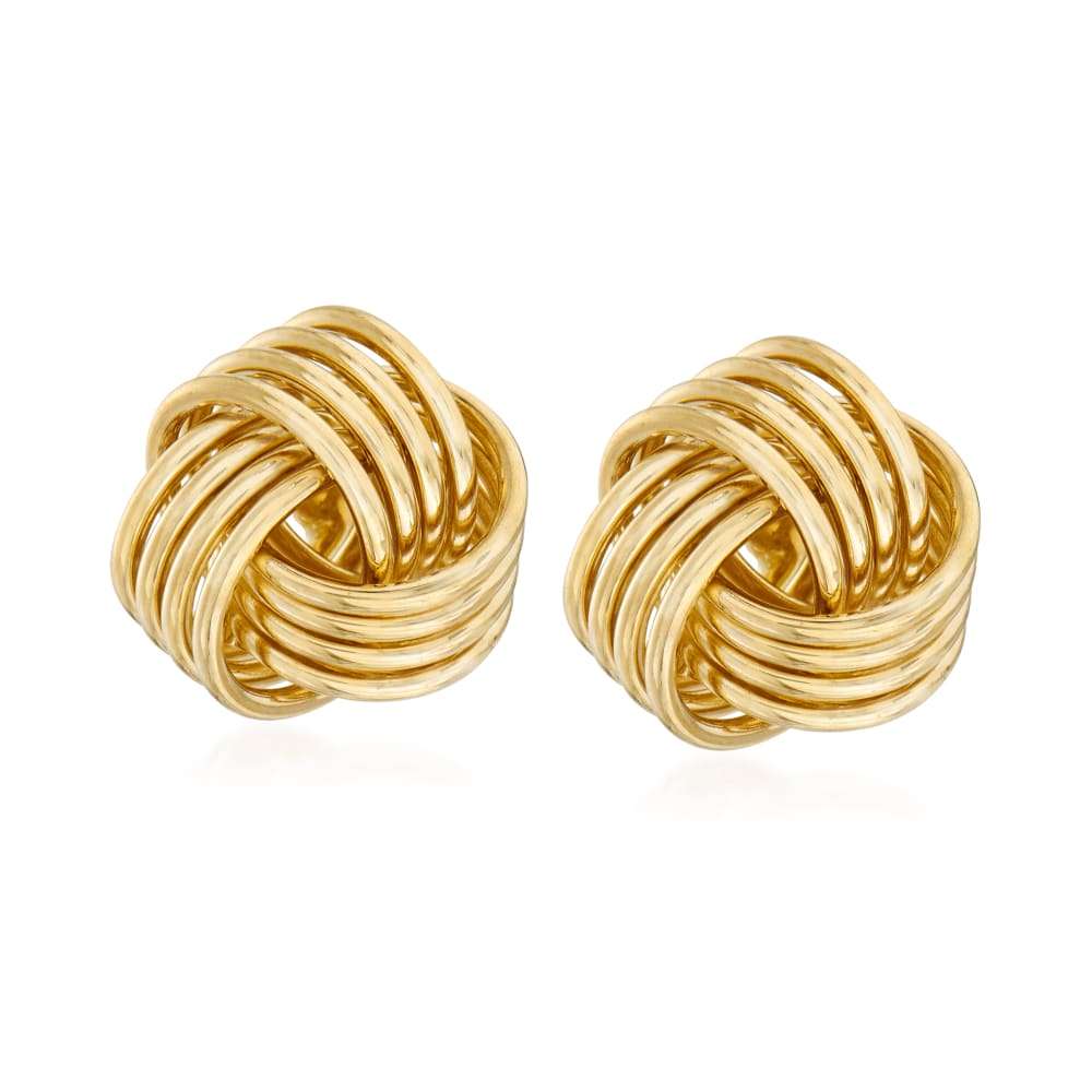 Gold Creations 14KY Love Knot Post Earrings