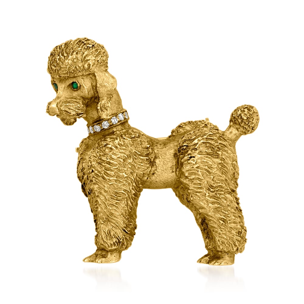 Vintage poodle shop pin