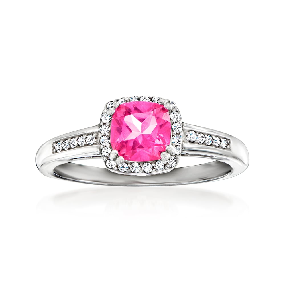 Amazon.com: Psiroy Rose Gold Plated Simulated Pink Topaz Engagement Ring  Prom Jewelry Birthday for Women Girls Size 9: Clothing, Shoes & Jewelry