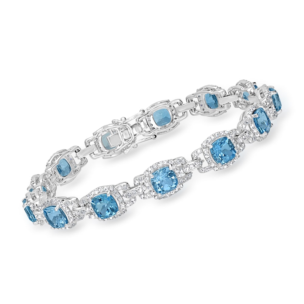 Handmade Aquamarine Gemstone Bracelets by Poppy Jewellery