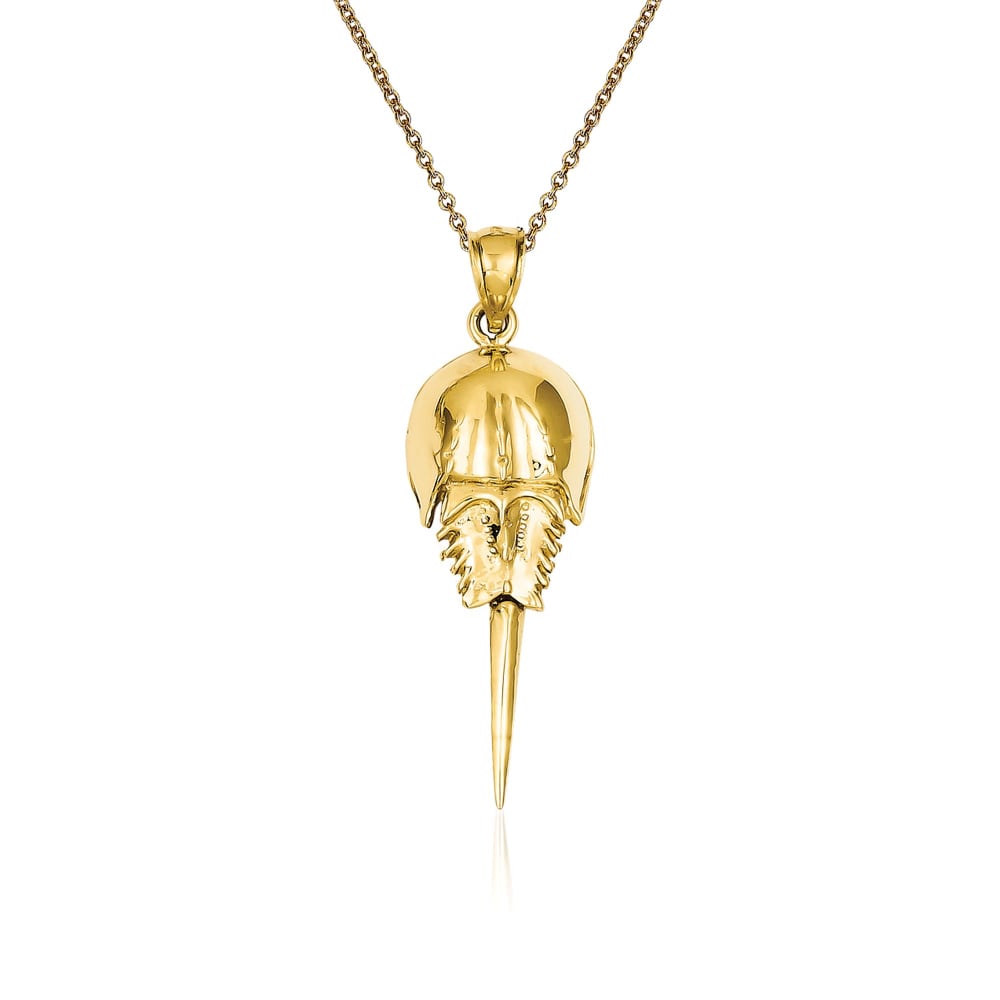 Horseshoe on sale crab necklace