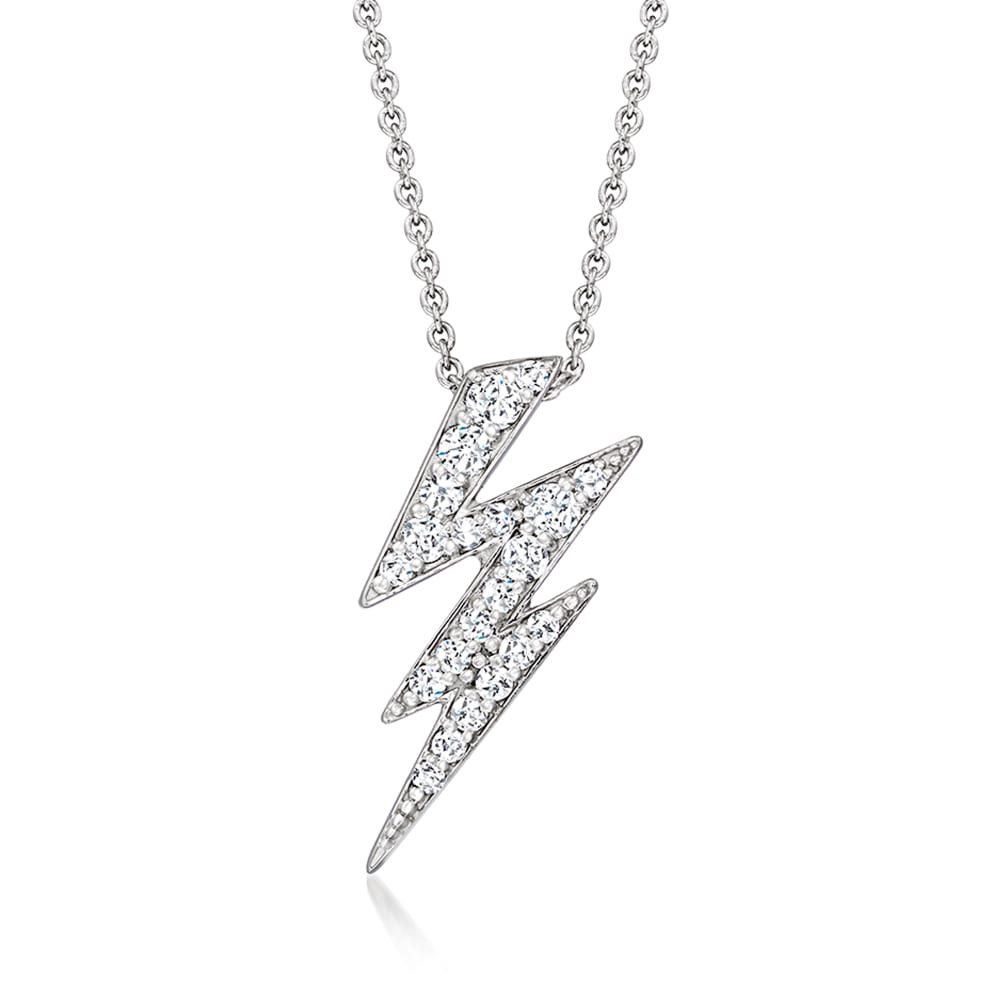 Diamond lightning bolt necklace on sale