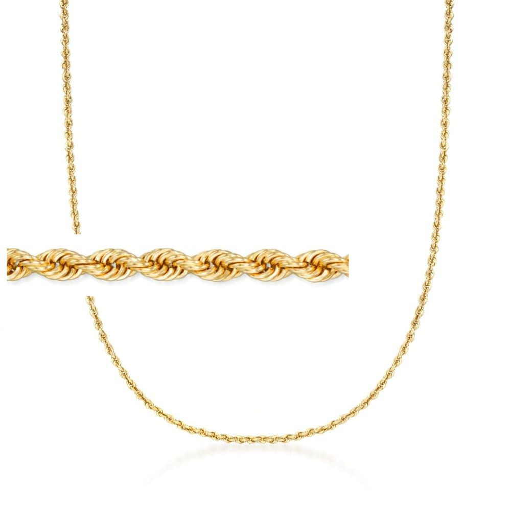 14kt rope shop chain necklace