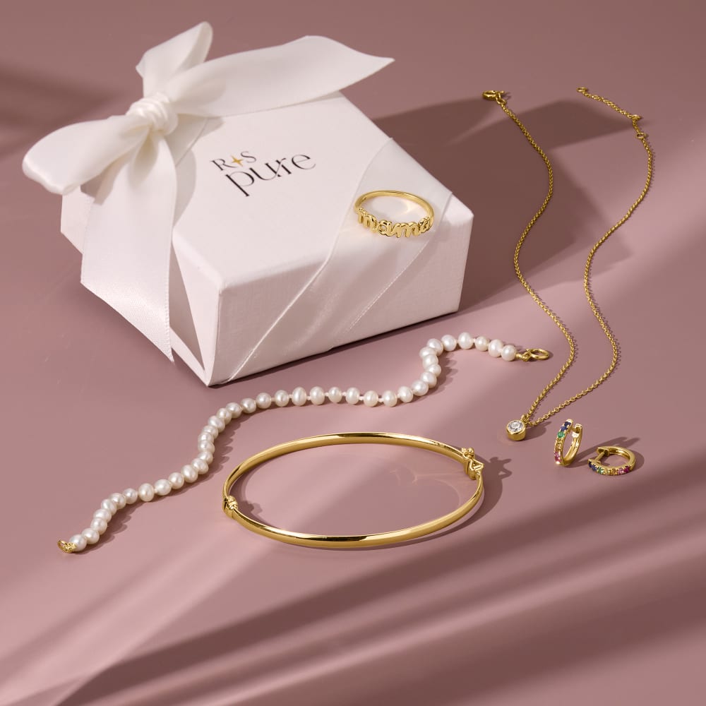 4 4.5mm Cultured Pearl Bracelet with 14kt Yellow Gold Ross Simons