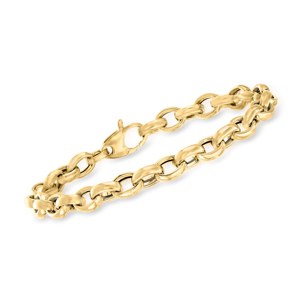 Italian 14kt Yellow Gold Cable Link Bracelet Ross Simons