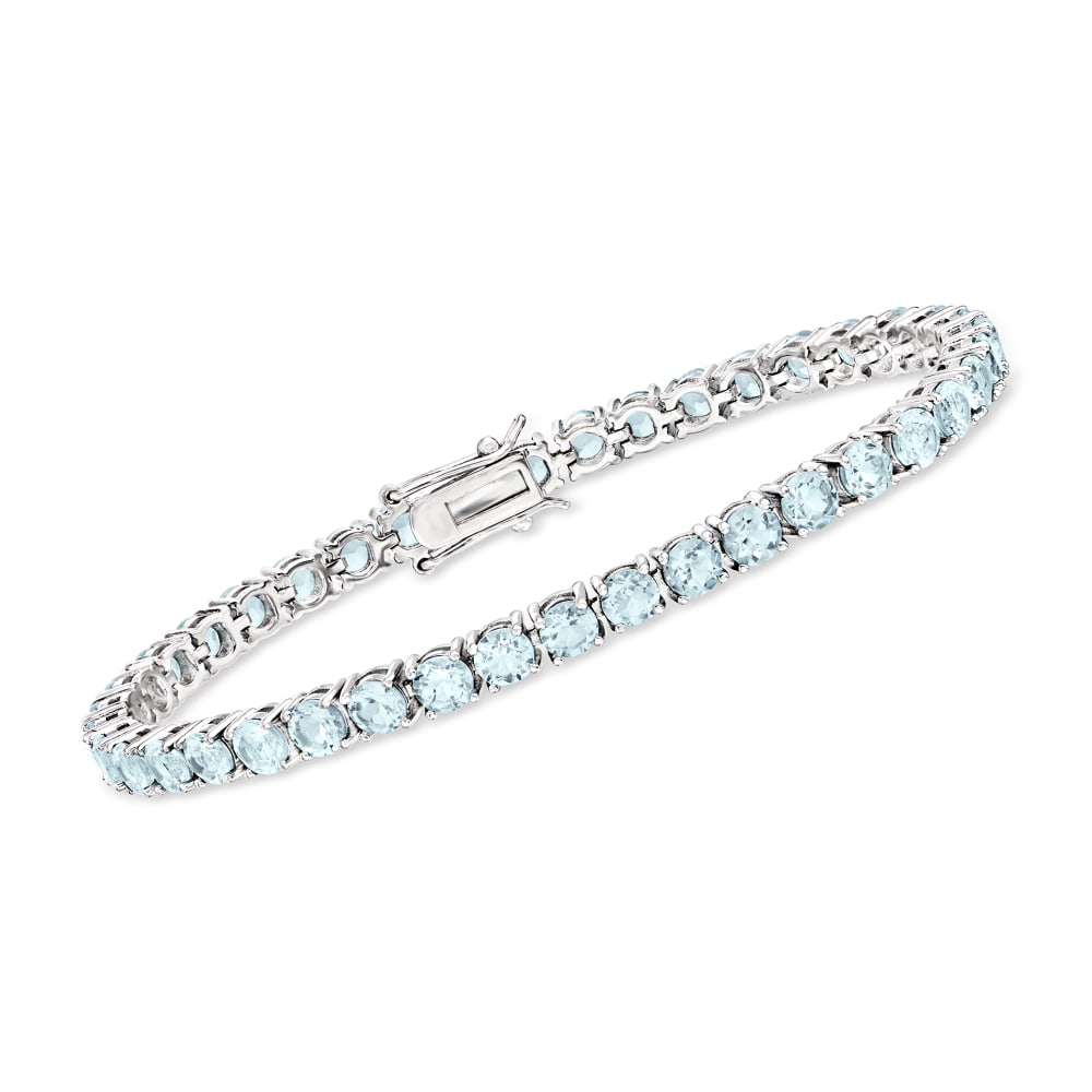 9.00 ct. t.w. Sky Blue Topaz Tennis Bracelet in Sterling Silver