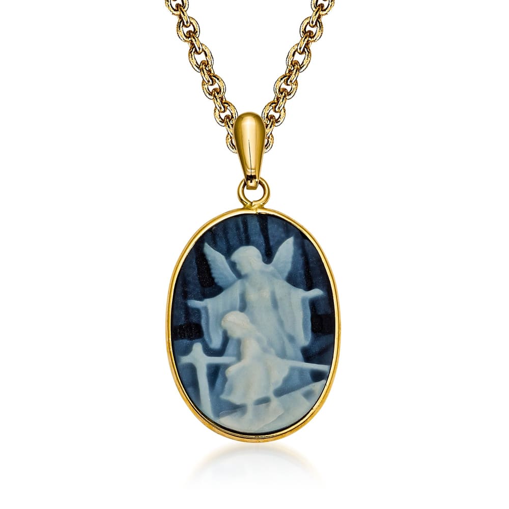 Blue angel necklace sale