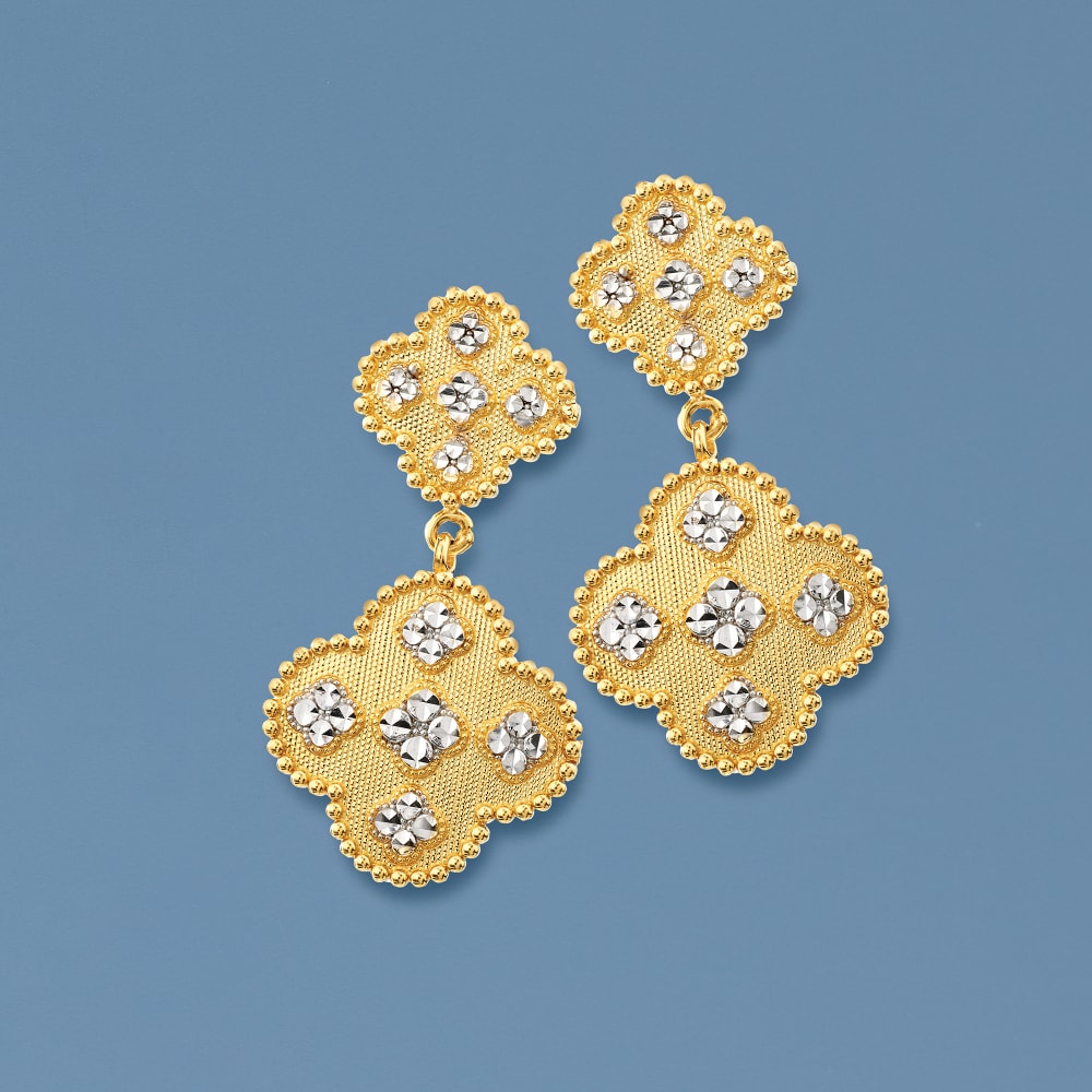 Golden Medals Clover earrings