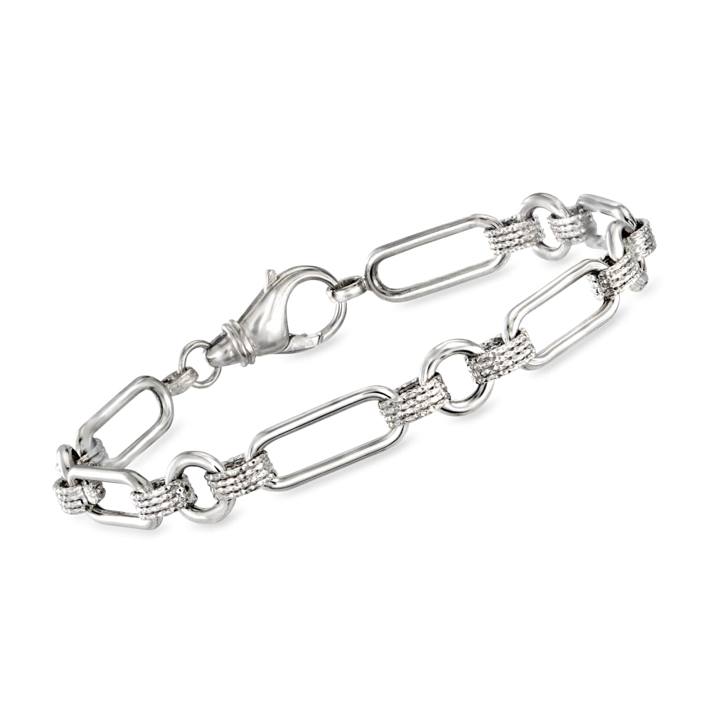 Ross simons paper clip bracelet hot sale