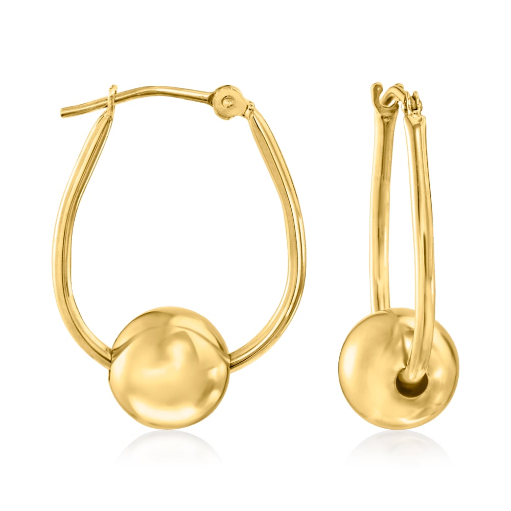 Bead Landing Gold Clip on Earring with Loop - 26 ct