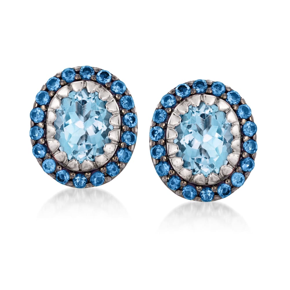 Ross simons discount blue topaz earrings