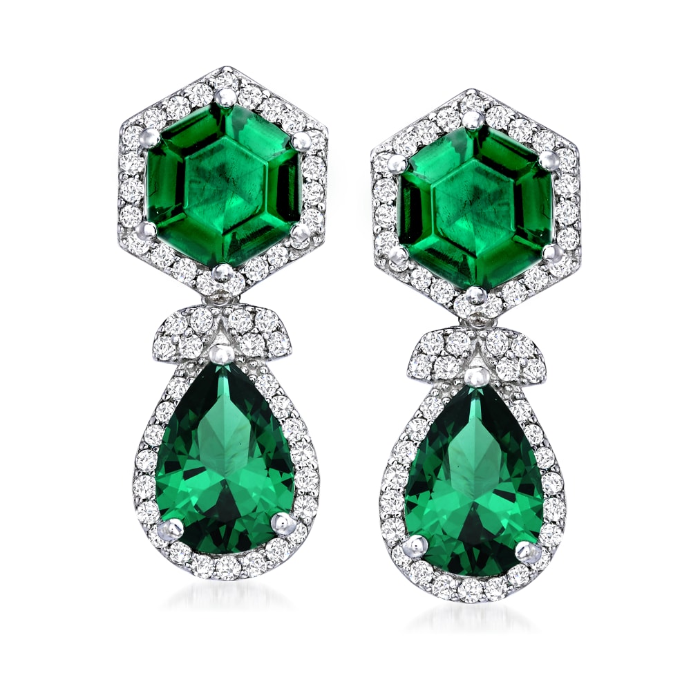 Ross simons sales emerald earrings