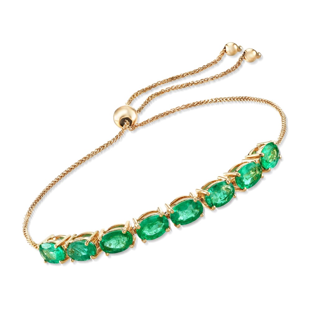 Emerald bolo bracelet cheap