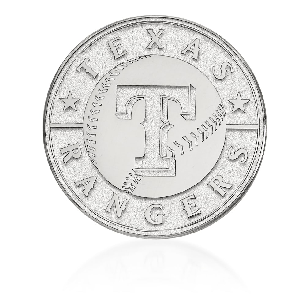 Texas Rangers Pendant, 14K White - The GLD Shop