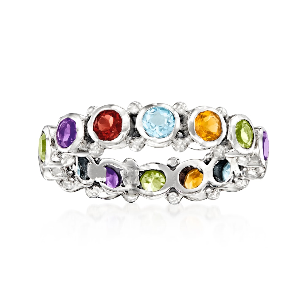 Round Cut Diamond Multi-Stone Fashion Semi-Eternity Wedding Band Ring in  Rose Gold - #HR6207-Band-R - Bijoux Majesty
