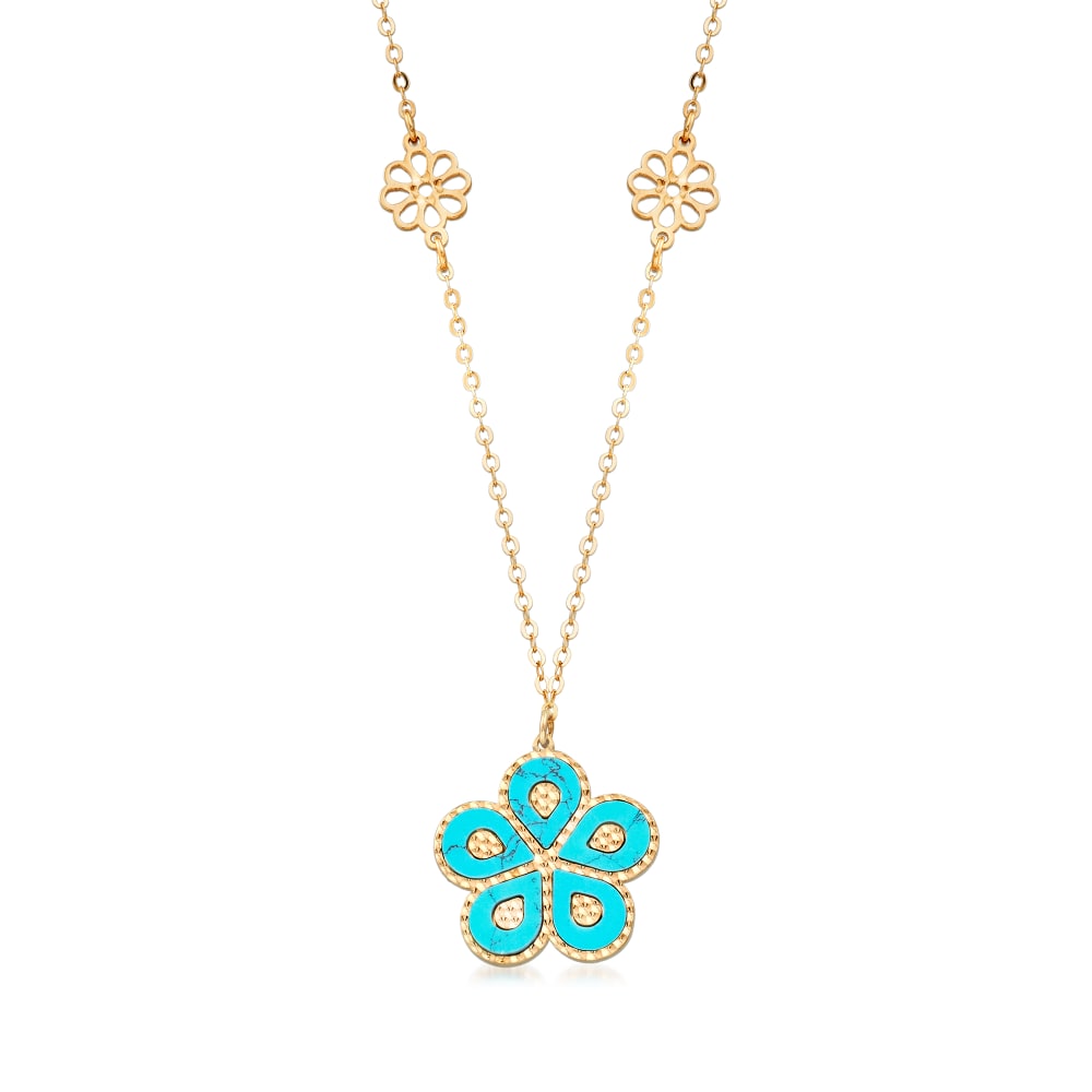 Ross-Simons Italian Four-leaf Clover Necklace