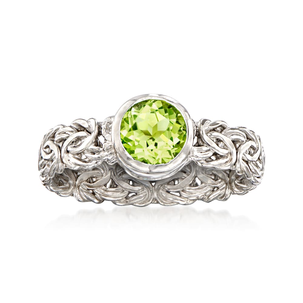 Bezel set peridot ring new arrivals