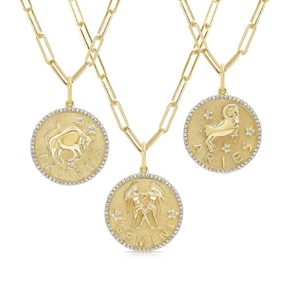 Ethical Gold Zodiac Pendant Collection | Futura Jewelry