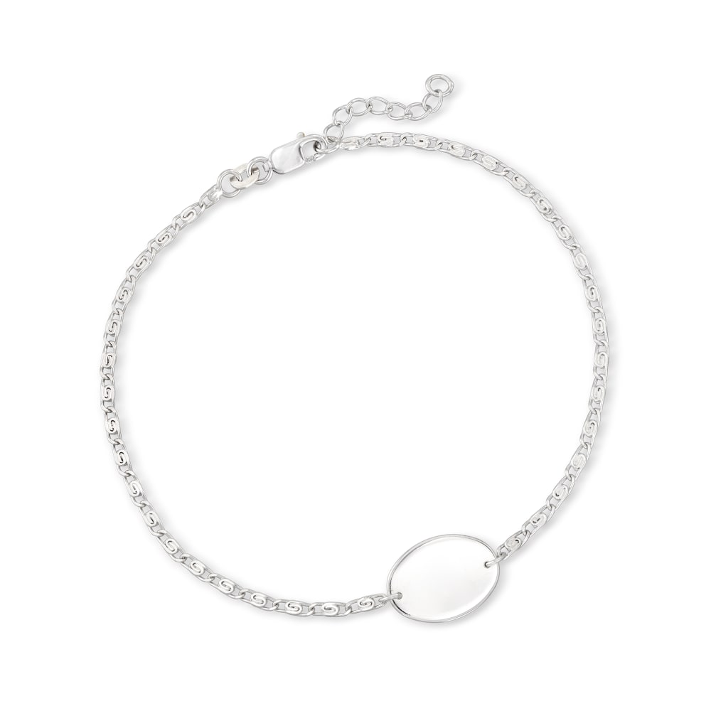 Sterling Silver Personalized Anklet | Ross-Simons