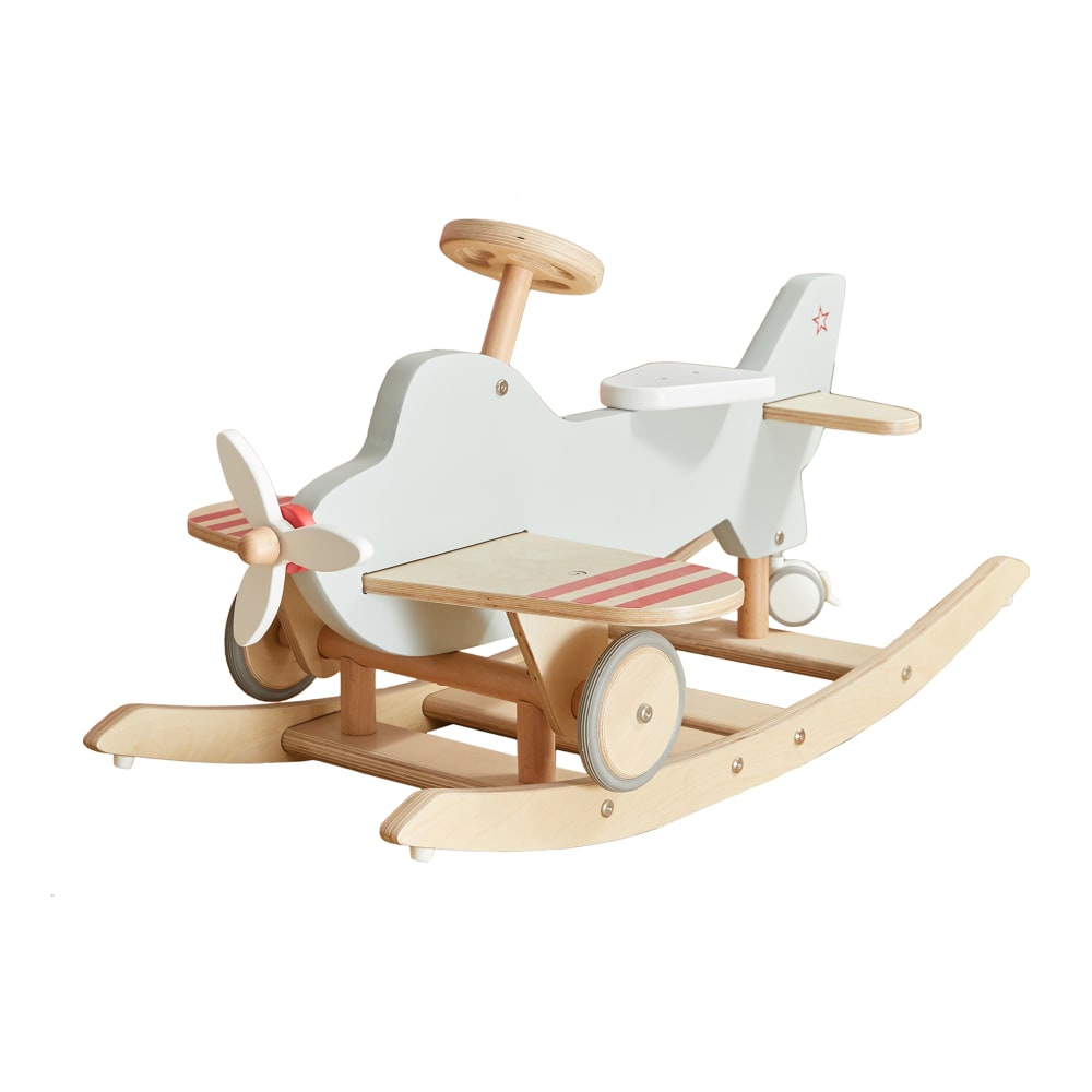 Plush airplane rocker top