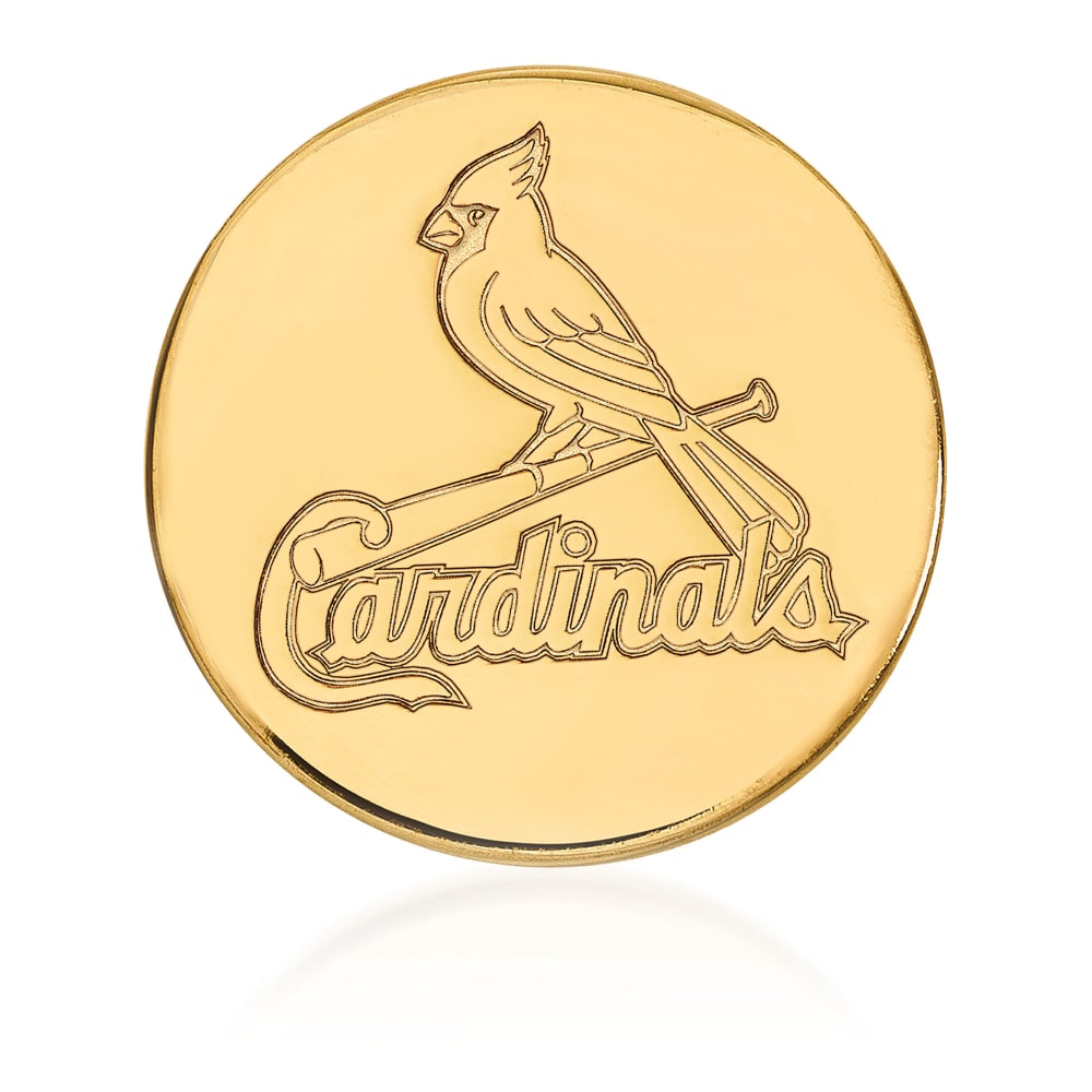 St Louis Cardinals Logo 14 KT Gold Pendant