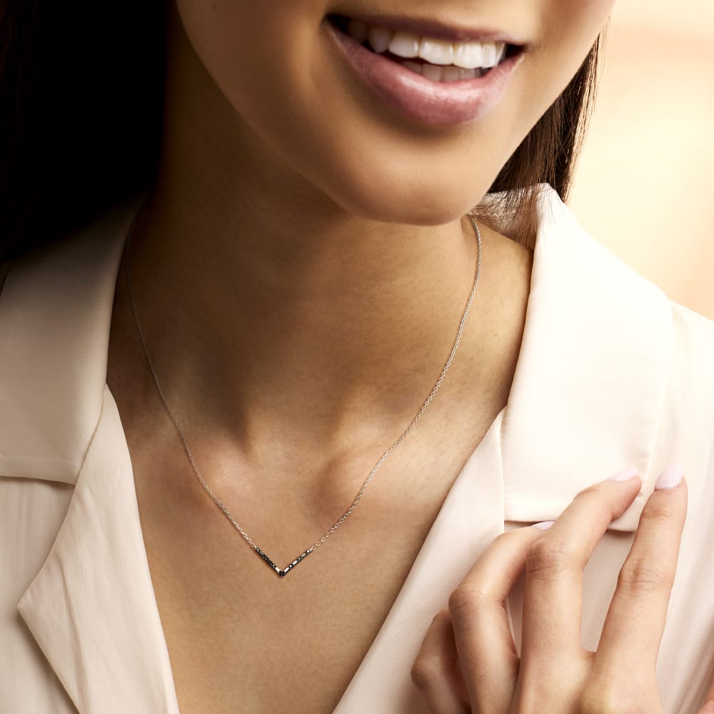 Diamond shop chevron necklace