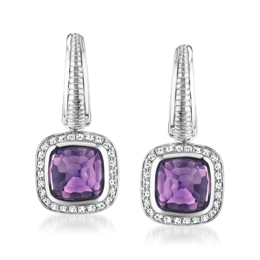 Judith ripka sales amethyst earrings