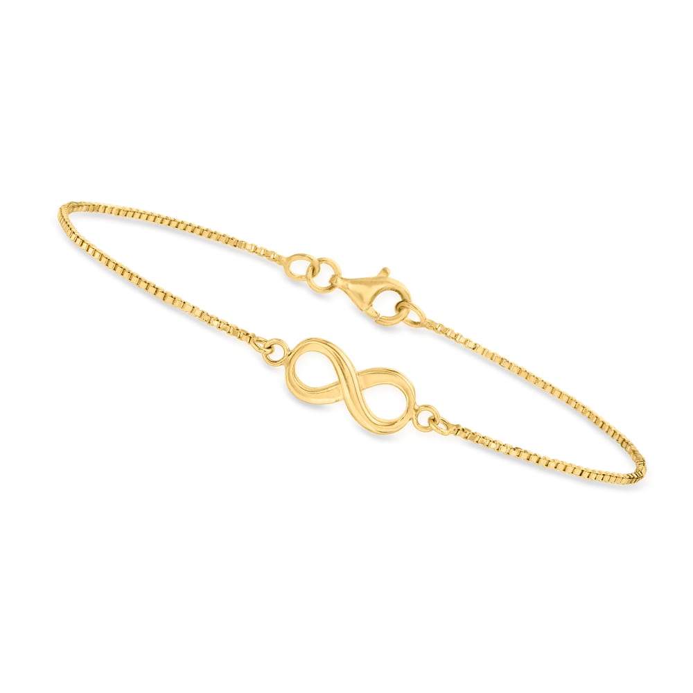 Leslie's 14K Tri-color Infinity Symbol Link Bracelet | John E. Koller  Jewelry Designs | Owasso, OK