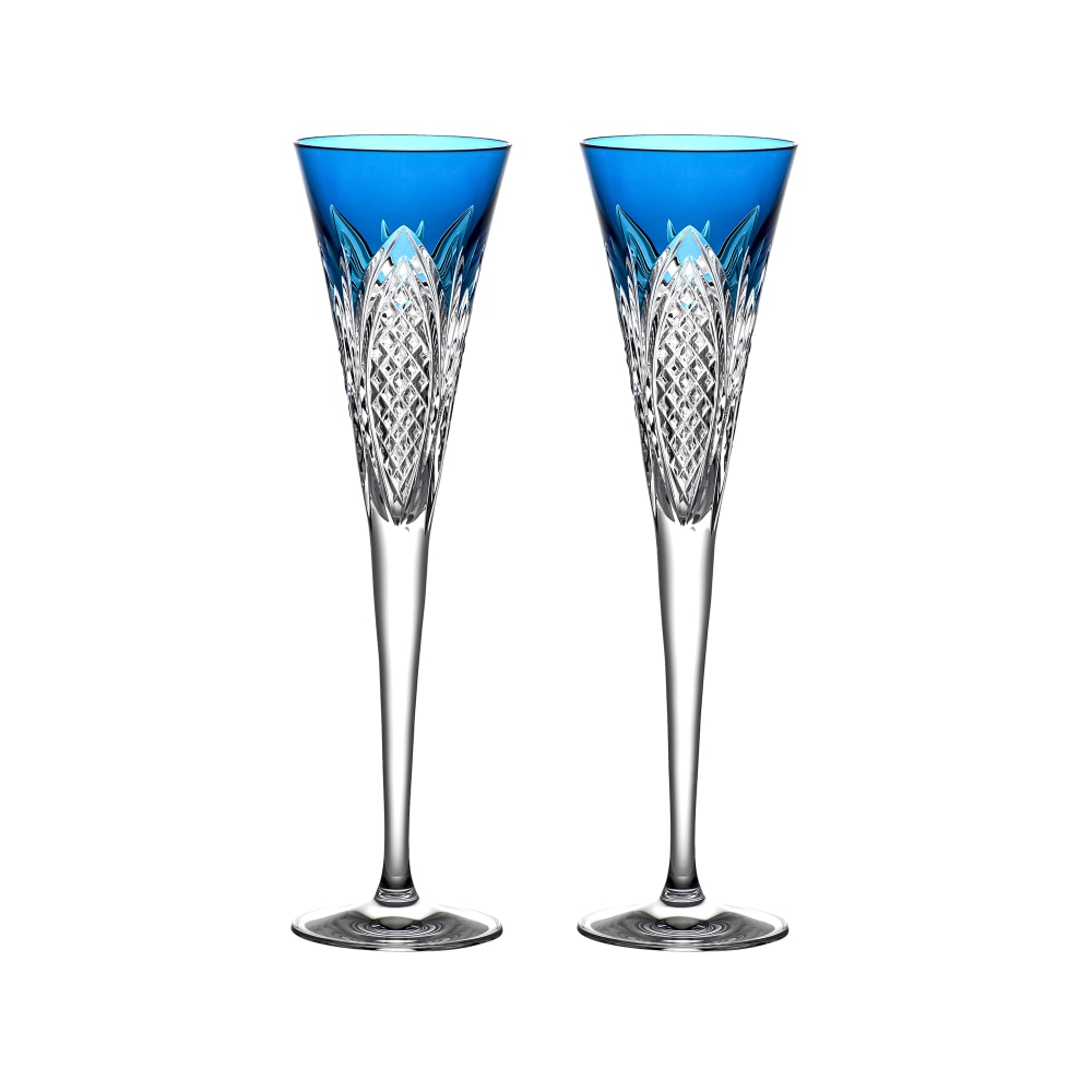 RorAem Square Champagne Glasses Set of 4 Modern Hand