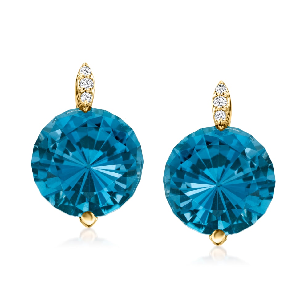 Ross simons blue hot sale topaz earrings