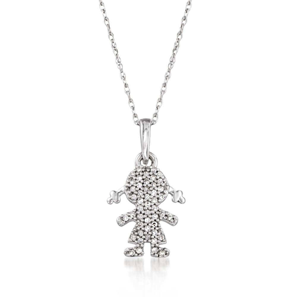 Female discount silhouette necklace