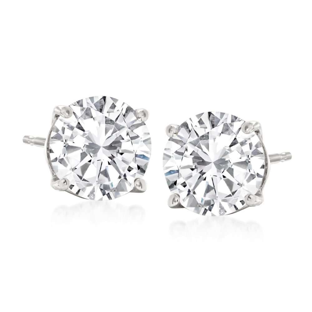 2.40 ct. t.w. Diamond Stud Earrings in Platinum | Ross-Simons