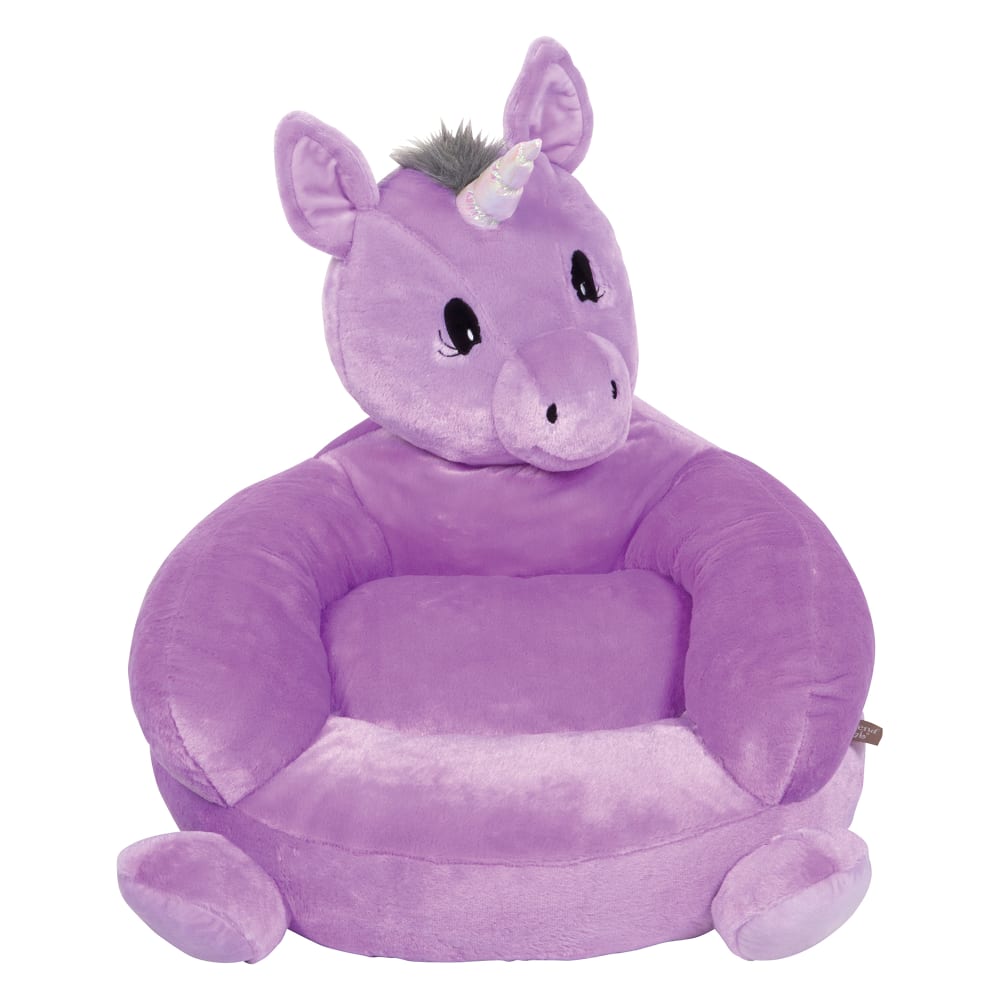 Children s Plush Purple Unicorn Chair Ross Simons