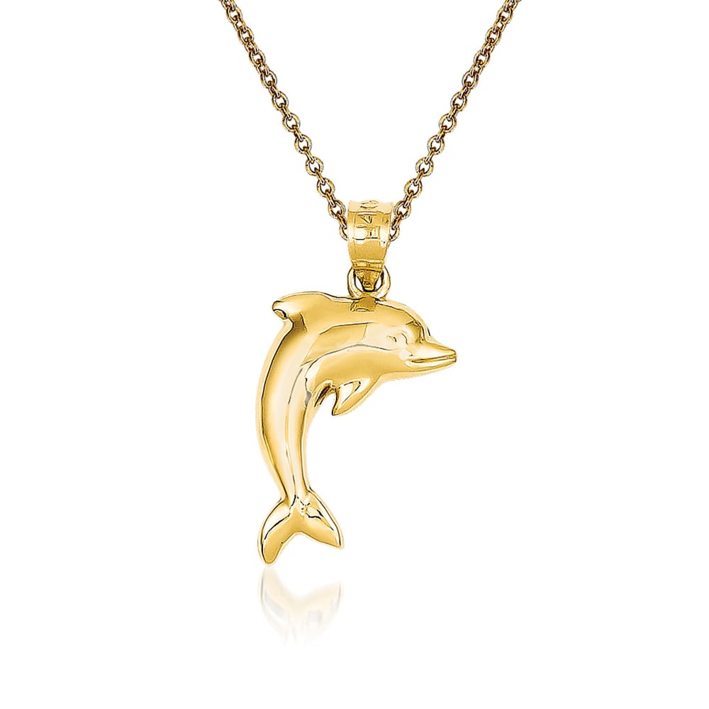Gold cheap dolphin jewelry