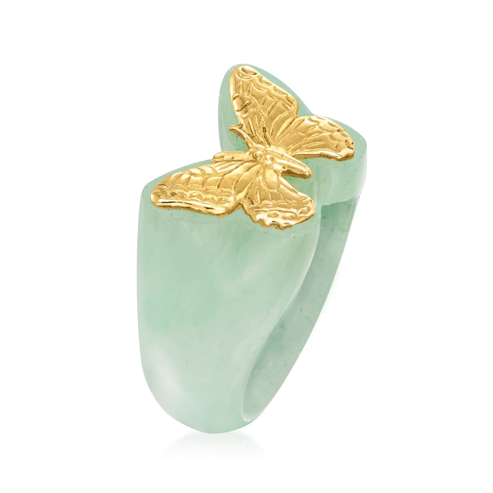 Butterfly clearance jade ring
