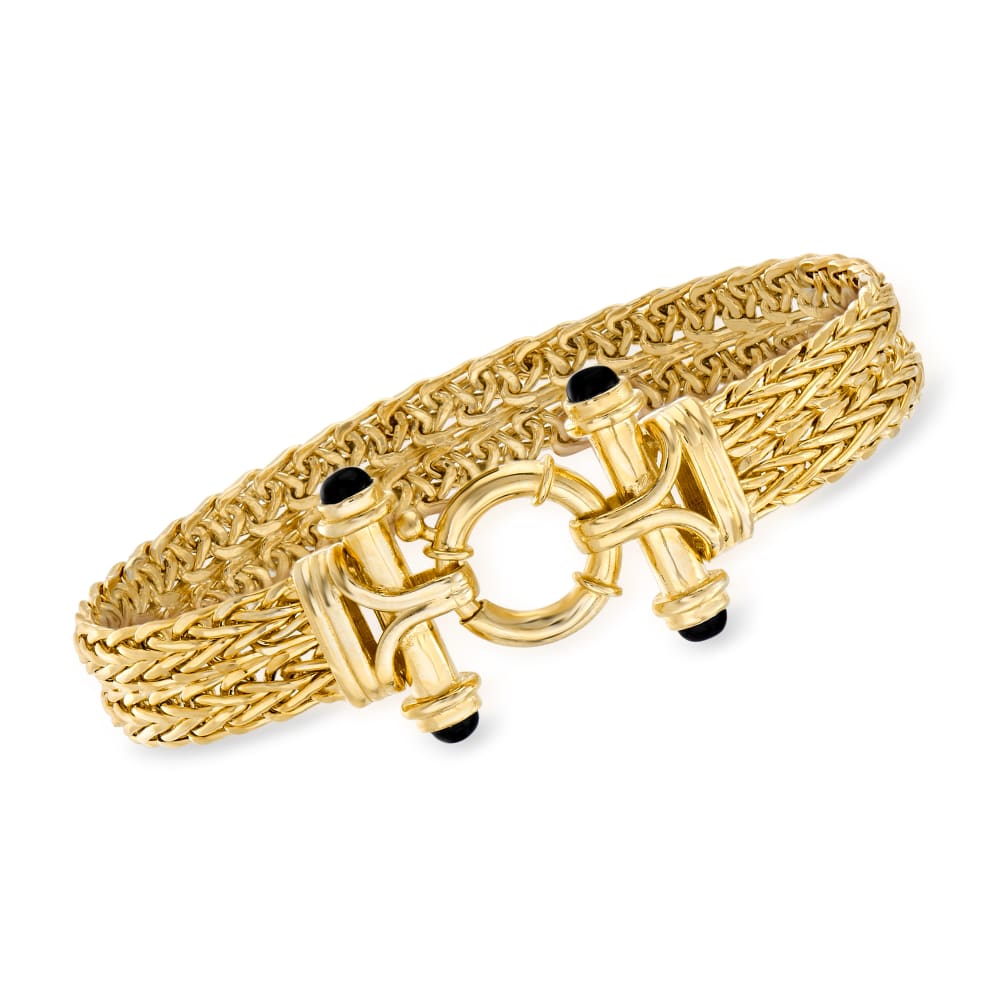 Wheat Chain Bracelet in 18K Yellow Gold, 4mm