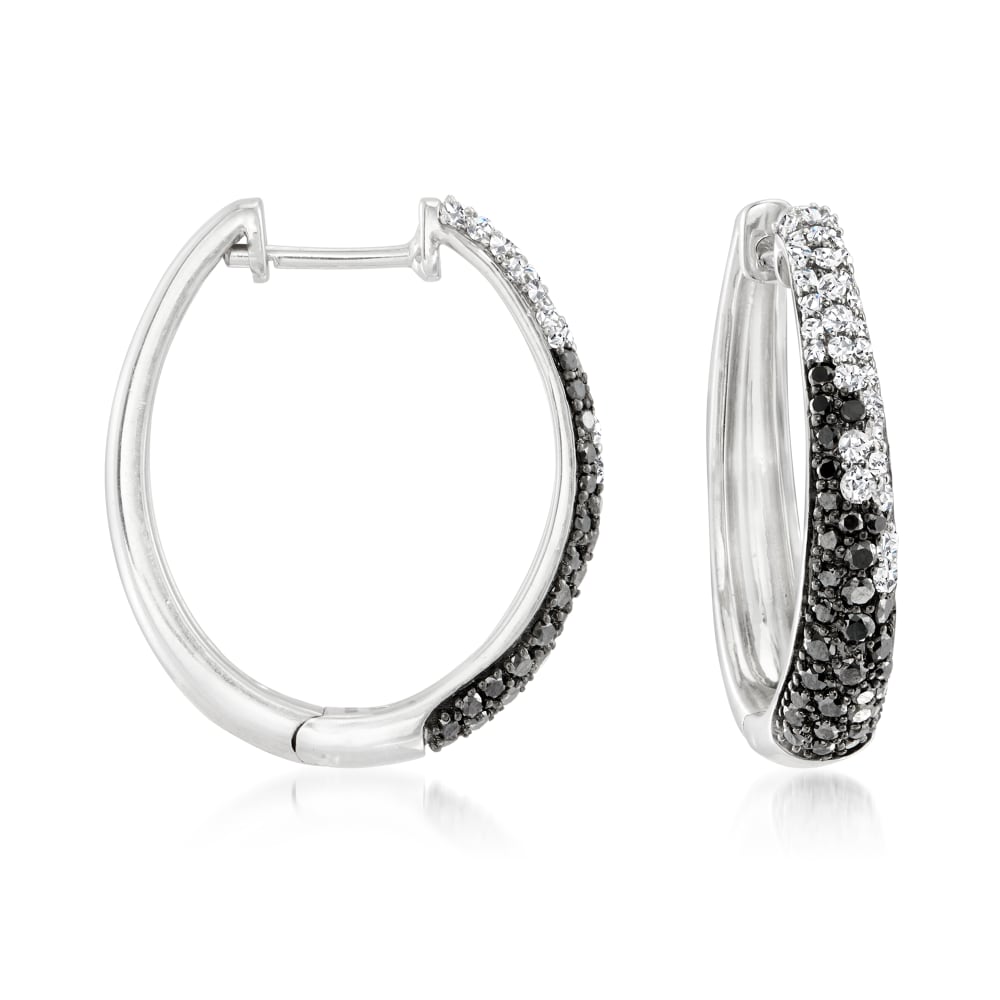 Ross simons diamond hoop hot sale earrings