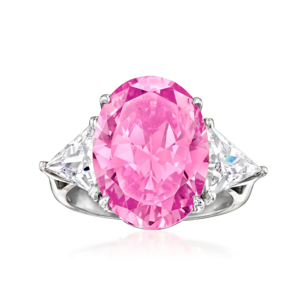 Simulated pink deals sapphire rings